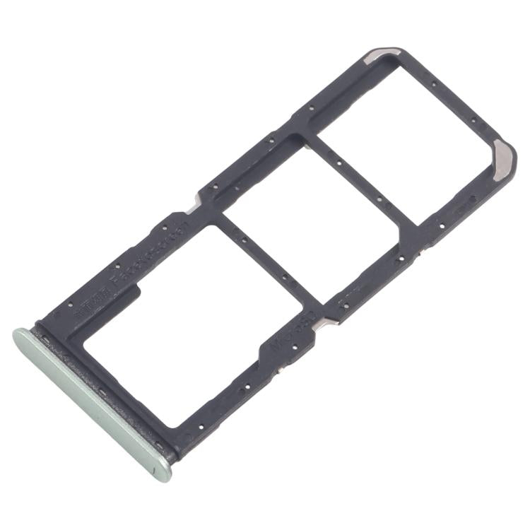 For Realme 12 Lite 4G 10pcs Original SIM Card Tray + SIM Card Tray + Micro SD Card Tray (Light Green) - Card Tray by buy2fix | Online Shopping UK | buy2fix