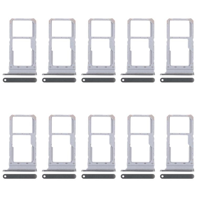 For Realme 12 4G RMX3871 10pcs Original SIM Card Tray + SIM Card Tray / Micro SD Card Tray (Green) - Card Tray by buy2fix | Online Shopping UK | buy2fix
