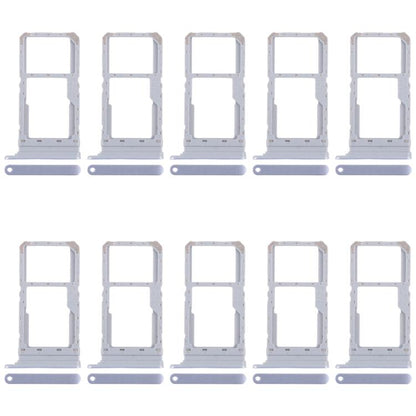 For Realme 12 4G RMX3871 10pcs Original SIM Card Tray + SIM Card Tray / Micro SD Card Tray (Blue) - Card Tray by buy2fix | Online Shopping UK | buy2fix