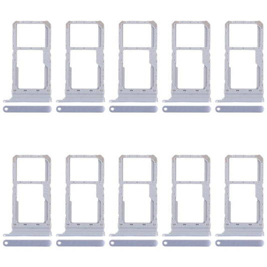 For Realme 12 5G RMX3999 10pcs Original SIM Card Tray + SIM Card Tray / Micro SD Card Tray (Blue) - Card Tray by buy2fix | Online Shopping UK | buy2fix