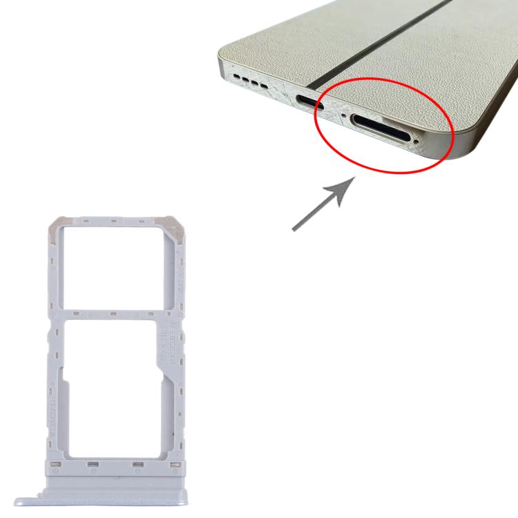 For Realme 12 5G RMX3999 10pcs Original SIM Card Tray + SIM Card Tray / Micro SD Card Tray (Blue) - Card Tray by buy2fix | Online Shopping UK | buy2fix