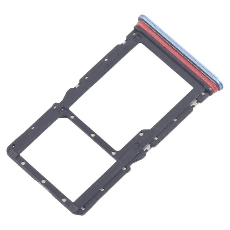 For Realme 10 Pro 5G RMX3663 RMX3660 RMX3661 10pcs Original SIM Card Tray + SIM Card Tray / Micro SD Card Tray (Blue) - Card Tray by buy2fix | Online Shopping UK | buy2fix