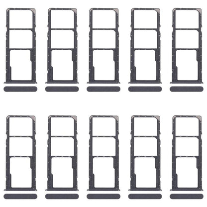 For Realme C51s 10pcs Original SIM Card Tray + SIM Card Tray + Micro SD Card Tray (Black) - Card Tray by buy2fix | Online Shopping UK | buy2fix