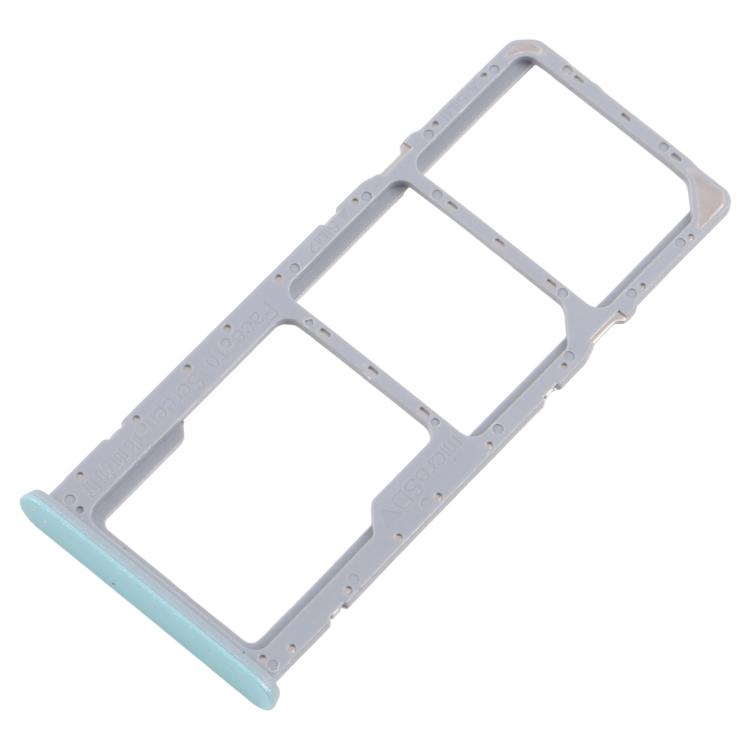For Realme C51s 10pcs Original SIM Card Tray + SIM Card Tray + Micro SD Card Tray (Blue) - Card Tray by buy2fix | Online Shopping UK | buy2fix