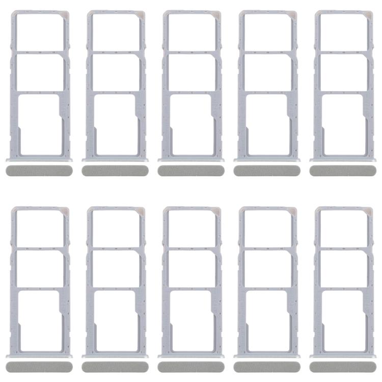 For Realme C63 5G RMX3950 10pcs Original SIM Card Tray + SIM Card Tray + Micro SD Card Tray (Green) - Card Tray by buy2fix | Online Shopping UK | buy2fix