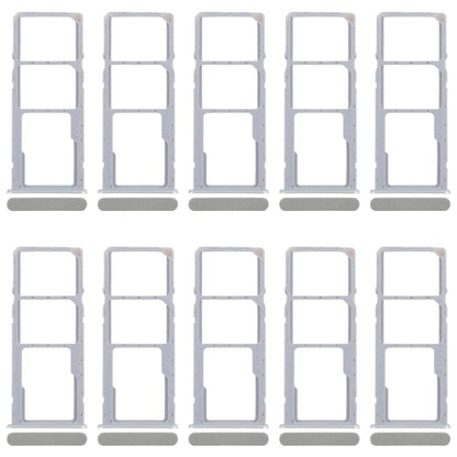 For Realme C63 5G RMX3950 10pcs Original SIM Card Tray + SIM Card Tray + Micro SD Card Tray (Green) - Card Tray by buy2fix | Online Shopping UK | buy2fix