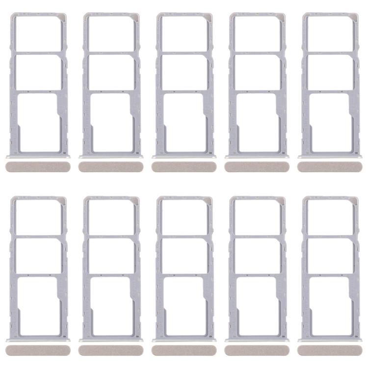 For Realme C63 5G RMX3950 10pcs Original SIM Card Tray + SIM Card Tray + Micro SD Card Tray (Gold) - Card Tray by buy2fix | Online Shopping UK | buy2fix