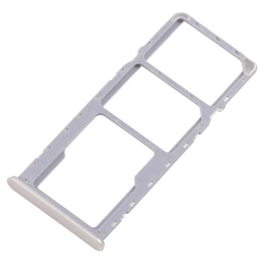For Realme C63 5G RMX3950 10pcs Original SIM Card Tray + SIM Card Tray + Micro SD Card Tray (Gold) - Card Tray by buy2fix | Online Shopping UK | buy2fix