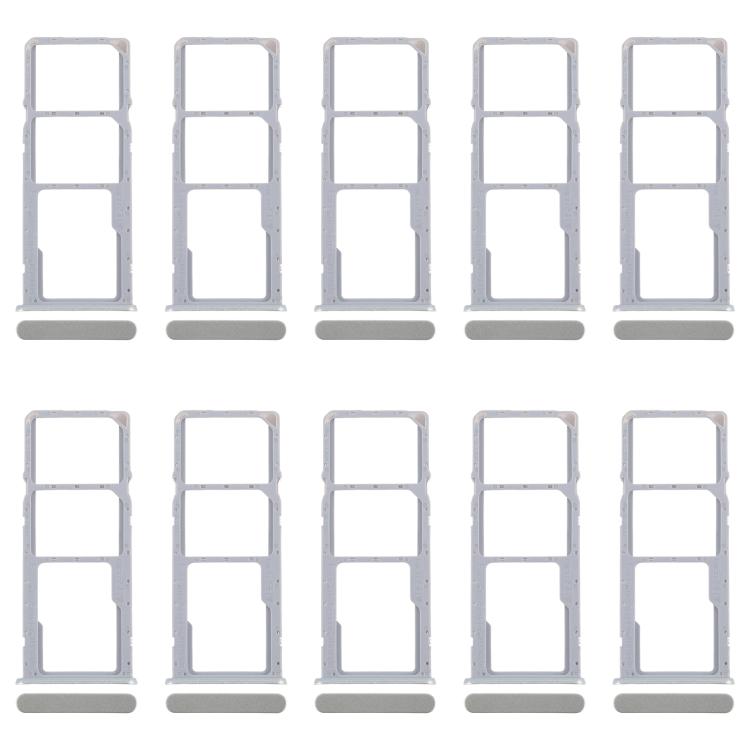 For Realme C63 4G 10pcs Original SIM Card Tray + SIM Card Tray + Micro SD Card Tray (Green) - Card Tray by buy2fix | Online Shopping UK | buy2fix