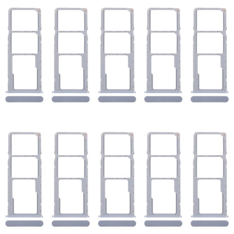 For Realme C63 4G 10pcs Original SIM Card Tray + SIM Card Tray + Micro SD Card Tray (Purple) - Card Tray by buy2fix | Online Shopping UK | buy2fix