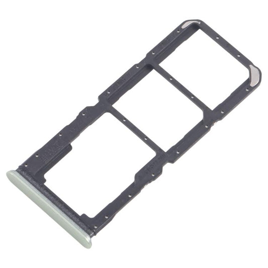 For Realme C67 5G 10pcs Original SIM Card Tray + SIM Card Tray + Micro SD Card Tray (Green) - Card Tray by buy2fix | Online Shopping UK | buy2fix