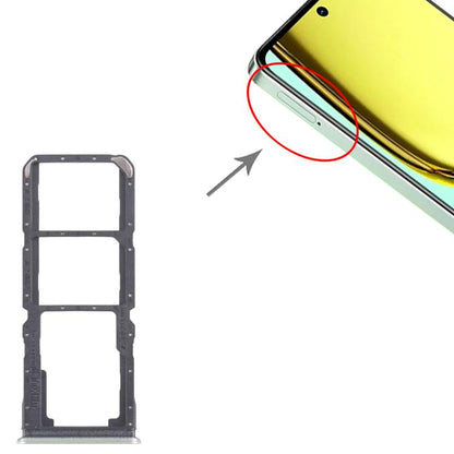 For Realme C67 5G 10pcs Original SIM Card Tray + SIM Card Tray + Micro SD Card Tray (Green) - Card Tray by buy2fix | Online Shopping UK | buy2fix