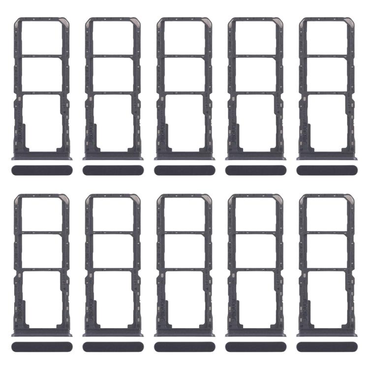 For Realme C67 5G 10pcs Original SIM Card Tray + SIM Card Tray + Micro SD Card Tray (Purple) - Card Tray by buy2fix | Online Shopping UK | buy2fix