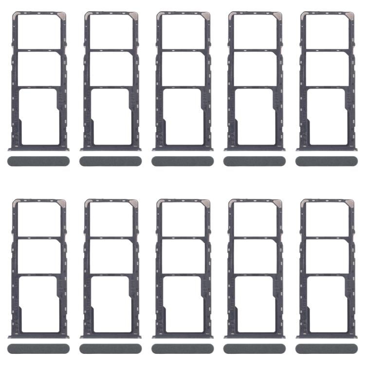 For Realme C61 4G RMX3939 RMX3930 10pcs Original SIM Card Tray + SIM Card Tray + Micro SD Card Tray (Green) - Card Tray by buy2fix | Online Shopping UK | buy2fix