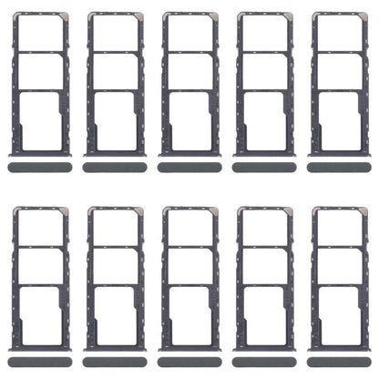 For Realme C61 4G RMX3939 RMX3930 10pcs Original SIM Card Tray + SIM Card Tray + Micro SD Card Tray (Green) - Card Tray by buy2fix | Online Shopping UK | buy2fix