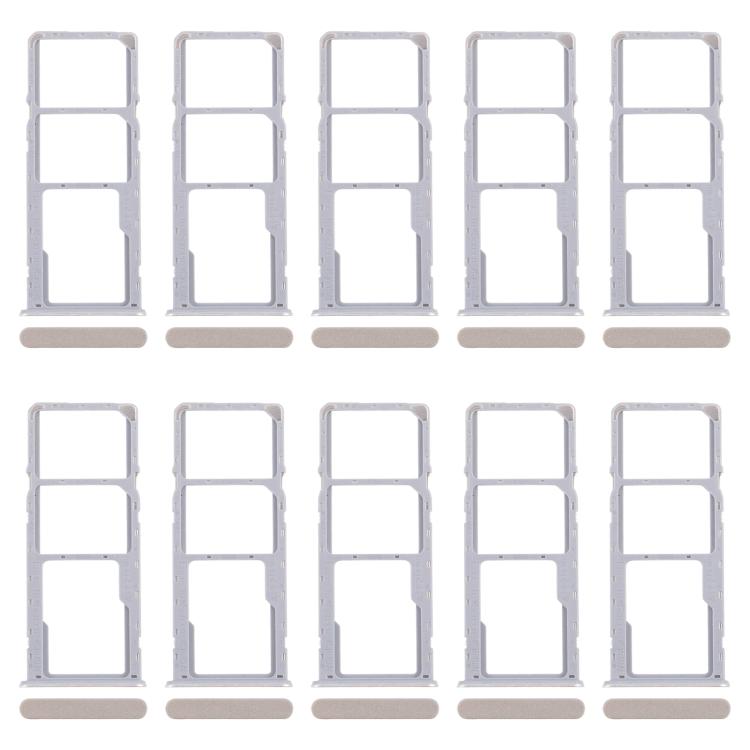 For Realme C61 4G RMX3939 RMX3930 10pcs Original SIM Card Tray + SIM Card Tray + Micro SD Card Tray (Gold) - Card Tray by buy2fix | Online Shopping UK | buy2fix