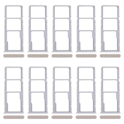 For Realme C61 4G RMX3939 RMX3930 10pcs Original SIM Card Tray + SIM Card Tray + Micro SD Card Tray (Gold) - Card Tray by buy2fix | Online Shopping UK | buy2fix