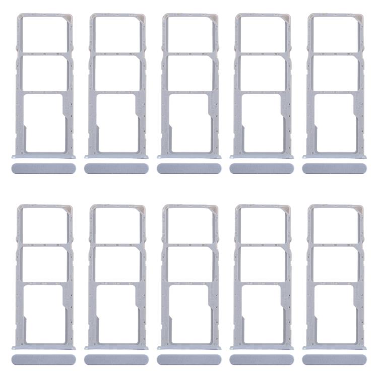 For Realme Narzo N63 4G 10pcs Original SIM Card Tray + SIM Card Tray + Micro SD Card Tray (Blue) - Card Tray by buy2fix | Online Shopping UK | buy2fix