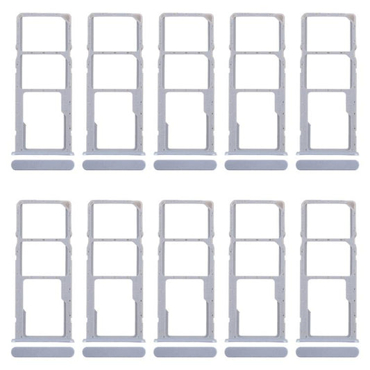 For Realme Narzo N63 4G 10pcs Original SIM Card Tray + SIM Card Tray + Micro SD Card Tray (Blue) - Card Tray by buy2fix | Online Shopping UK | buy2fix
