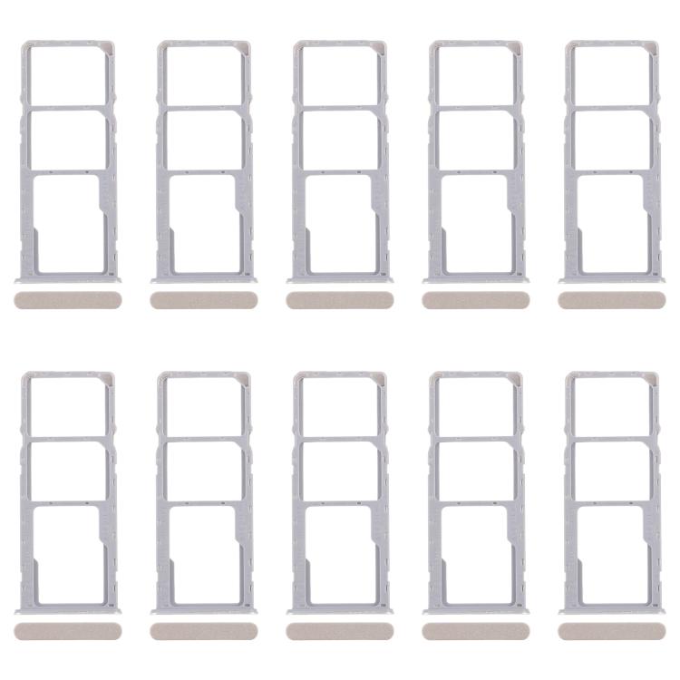 For Realme Narzo N53 4G 10pcs Original SIM Card Tray + SIM Card Tray + Micro SD Card Tray (Gold) - Card Tray by buy2fix | Online Shopping UK | buy2fix
