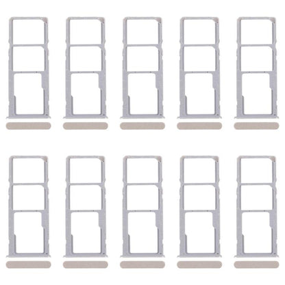 For Realme Narzo N53 4G 10pcs Original SIM Card Tray + SIM Card Tray + Micro SD Card Tray (Gold) - Card Tray by buy2fix | Online Shopping UK | buy2fix