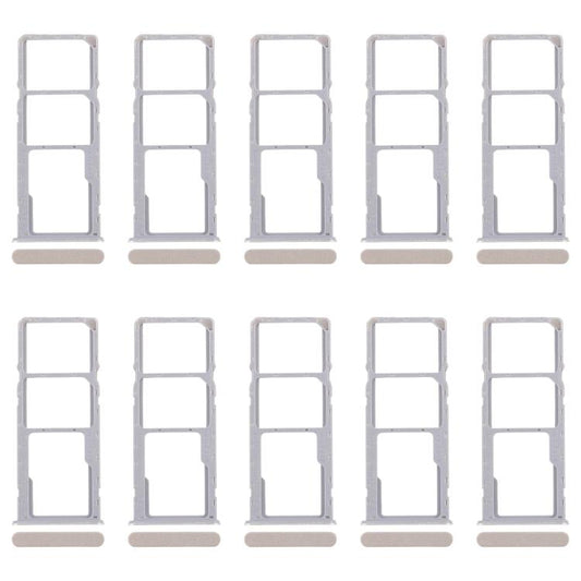 For Realme Narzo N53 4G 10pcs Original SIM Card Tray + SIM Card Tray + Micro SD Card Tray (Gold) - Card Tray by buy2fix | Online Shopping UK | buy2fix