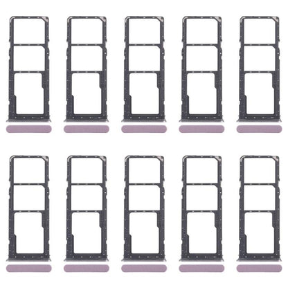 For Realme Narzo C71 4G RMX5303 10pcs Original SIM Card Tray + SIM Card Tray + Micro SD Card Tray (Purple) - Card Tray by buy2fix | Online Shopping UK | buy2fix