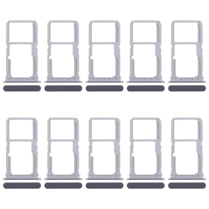For Realme 14x India 10pcs Original SIM Card Tray + SIM Card Tray / Micro SD Card Tray (Black) - Card Tray by buy2fix | Online Shopping UK | buy2fix