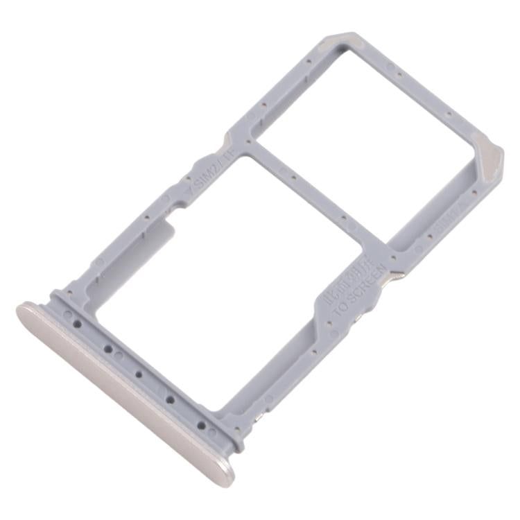 For Realme 14x India 10pcs Original SIM Card Tray + SIM Card Tray / Micro SD Card Tray (Gold) - Card Tray by buy2fix | Online Shopping UK | buy2fix