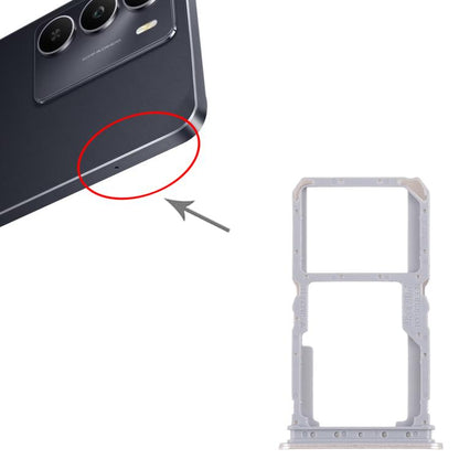 For Realme 14x India 10pcs Original SIM Card Tray + SIM Card Tray / Micro SD Card Tray (Gold) - Card Tray by buy2fix | Online Shopping UK | buy2fix