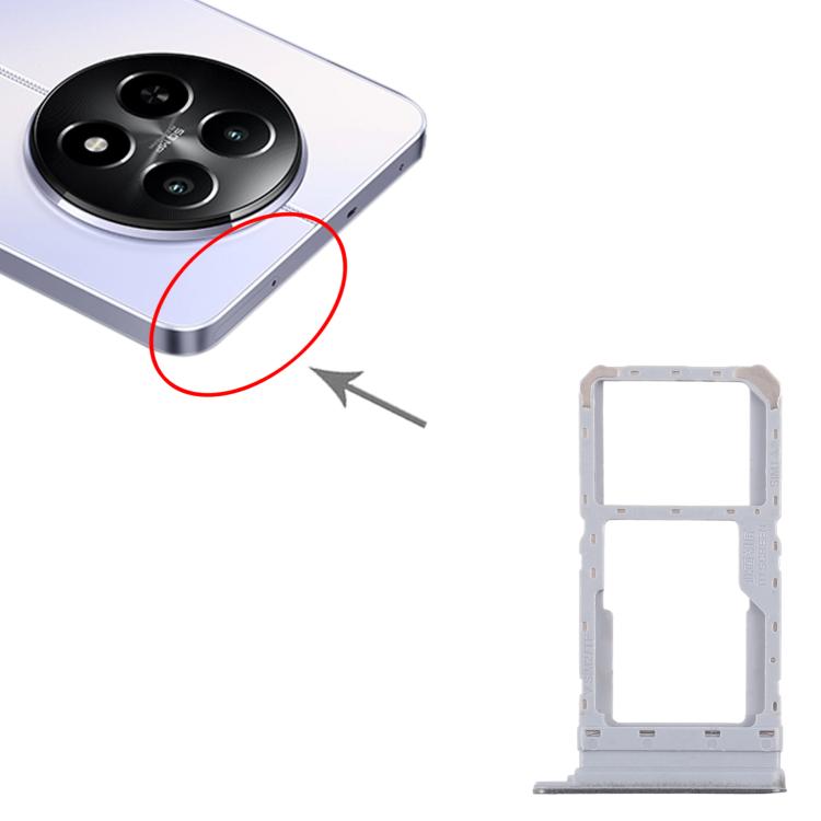 For Realme 12x 5G RMX3997 10pcs Original SIM Card Tray + SIM Card Tray / Micro SD Card Tray (Dark Green) - Card Tray by buy2fix | Online Shopping UK | buy2fix