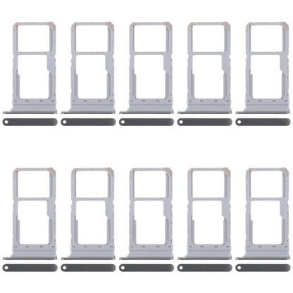 For Realme 12x India 5G RMX3998 10pcs Original SIM Card Tray + SIM Card Tray / Micro SD Card Tray (Dark Green) - Card Tray by buy2fix | Online Shopping UK | buy2fix