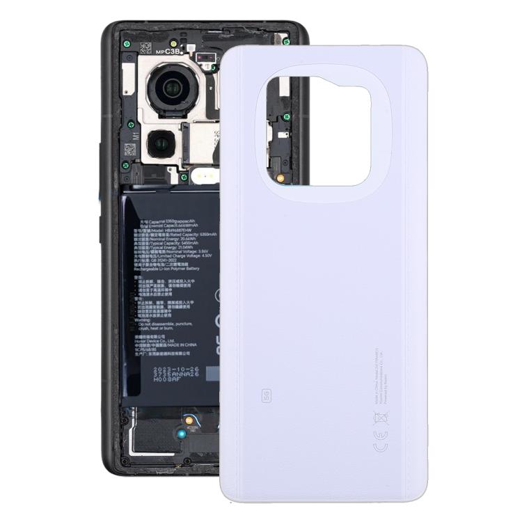For Xiaomi Redmi Note 14 Pro+ 5G India Original Back Cover(Purple PU Material) - Back Cover by buy2fix | Online Shopping UK | buy2fix