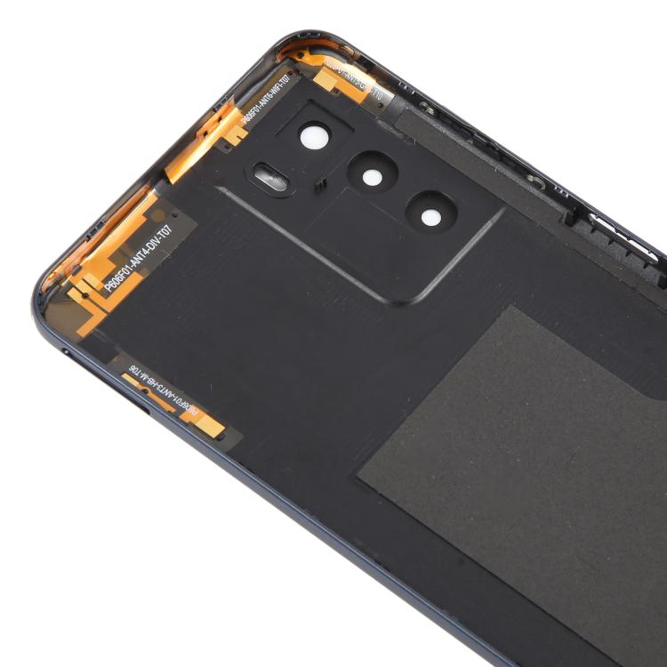 For ZTE Blade V40 Smart Back Cover with Camera Lens Cover(Black) - For ZTE by buy2fix | Online Shopping UK | buy2fix