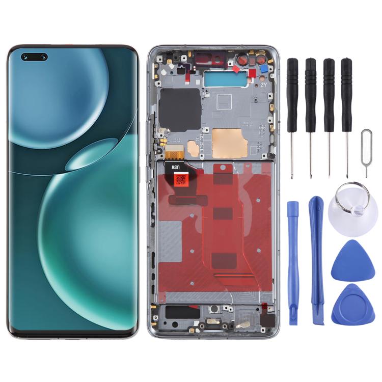 For Honor Magic4 Pro Original LCD Screen Digitizer Full Assembly with Frame, Supporting Fingerprint Identification (Black) - LCD Screen by buy2fix | Online Shopping UK | buy2fix