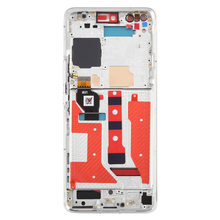 For Honor Magic4 Pro Original LCD Screen Digitizer Full Assembly with Frame, Supporting Fingerprint Identification (Silver) - LCD Screen by buy2fix | Online Shopping UK | buy2fix