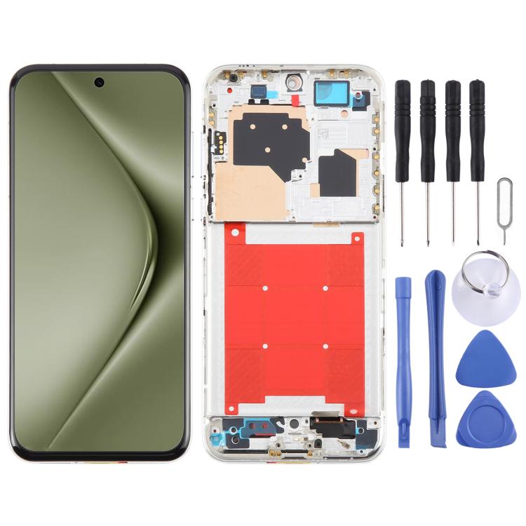 For Huawei Pura 70 Ultra Original LCD Screen Digitizer Full Assembly with Frame (Silver) - LCD Screen by buy2fix | Online Shopping UK | buy2fix
