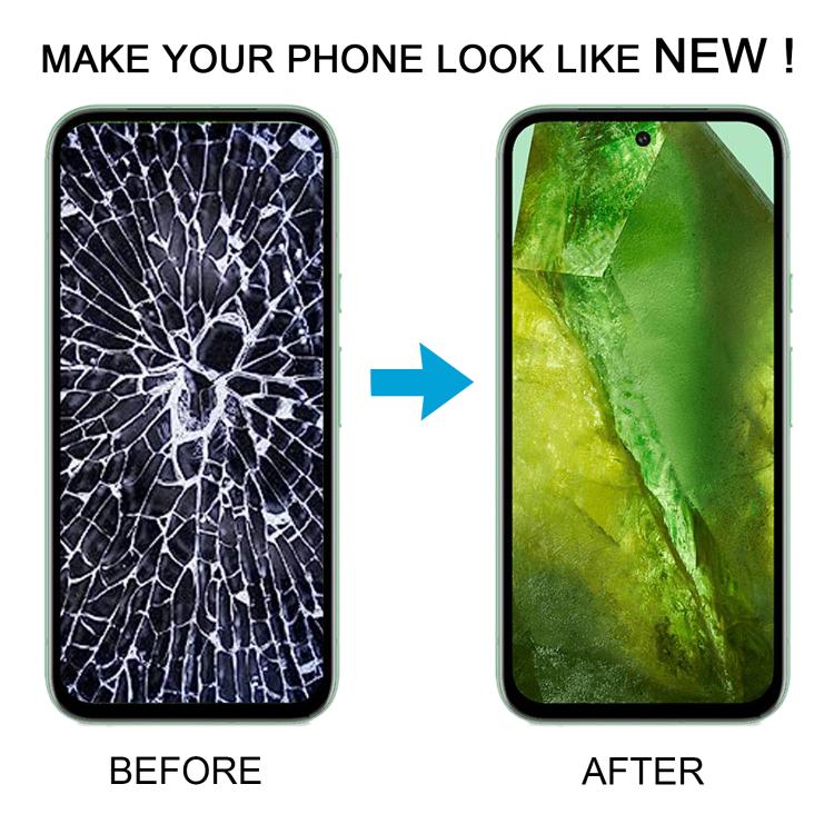 For Google Pixel 8A GKV4X G6GPR G8HHN Original LCD Screen Digitizer Full Assembly with Frame, Including Fingerprint Flex Cable - LCD Screen by buy2fix | Online Shopping UK | buy2fix