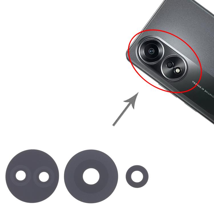 For OPPO A78 4G CPH2565 10pcs Back Camera Lens - Camera Series by buy2fix | Online Shopping UK | buy2fix