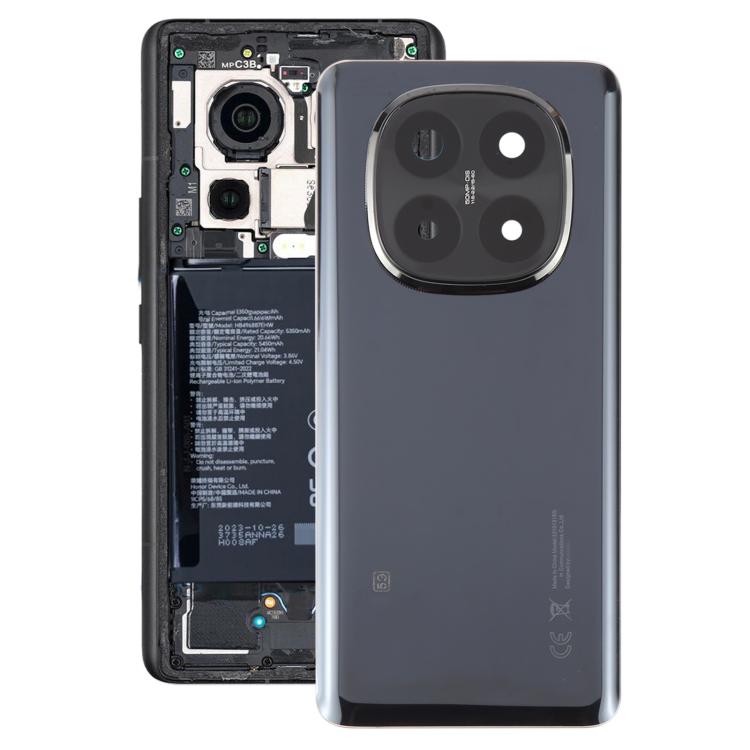 For Xiaomi Redmi Note 14 Pro+ 5G OEM Back Cover with Camera Lens Cover(Black) - Back Cover by buy2fix | Online Shopping UK | buy2fix