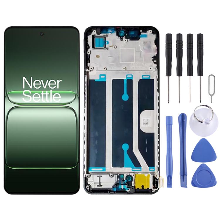 For OnePlus Ace 5 Racing Original LCD Screen Digitizer Full Assembly with Frame (Black) - LCD Screen by buy2fix | Online Shopping UK | buy2fix