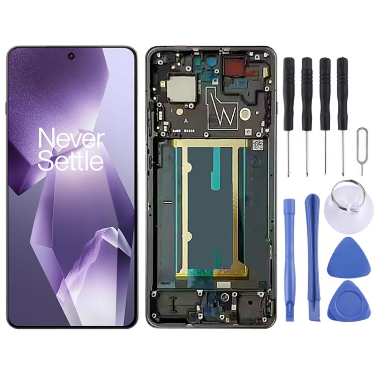 For OnePlus Ace 5 Pro PKR110 Original LCD Screen Digitizer Full Assembly with Frame (Black) - LCD Screen by buy2fix | Online Shopping UK | buy2fix