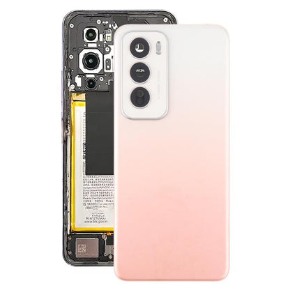 For OPPO Reno12 5G CPH2625 Original Back Cover with Camera Lens Cover(Pink) - Back Cover by buy2fix | Online Shopping UK | buy2fix