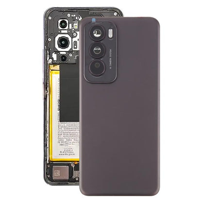 For OPPO Reno12 5G CPH2625 Original Back Cover with Camera Lens Cover(Brown) - Back Cover by buy2fix | Online Shopping UK | buy2fix