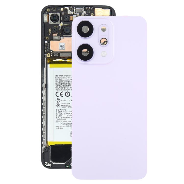 For OPPO Reno14 Pro Original Back Cover with Camera Lens Cover(Pink) - Back Cover by buy2fix | Online Shopping UK | buy2fix