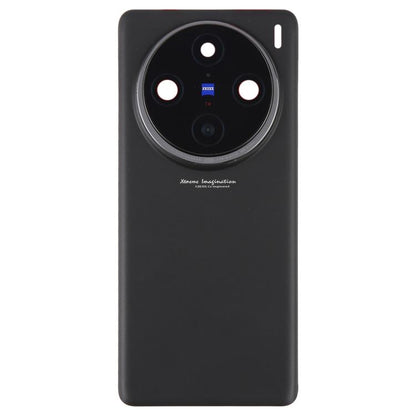 For vivo X100 Pro 5G V2324A V2309 Original Back Cover with Camera Lens Cover(Black) - Back Cover by buy2fix | Online Shopping UK | buy2fix