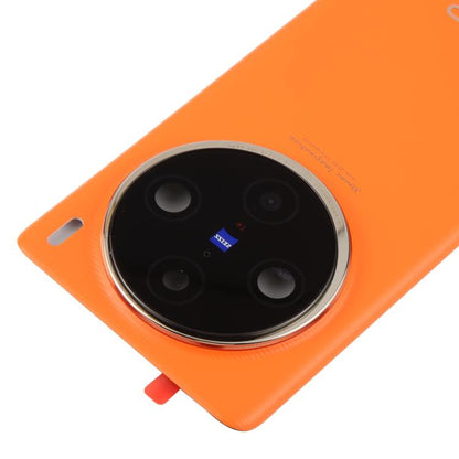 For vivo X100 Pro 5G V2324A V2309 Original Back Cover with Camera Lens Cover(Orange) - Back Cover by buy2fix | Online Shopping UK | buy2fix