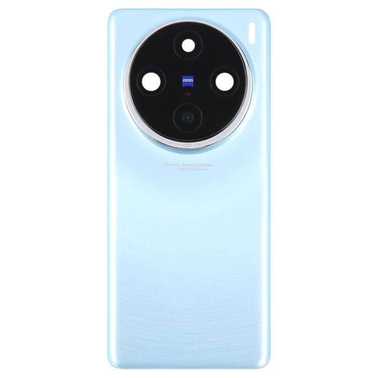For vivo X100 Pro 5G V2324A V2309 Original Back Cover with Camera Lens Cover(Blue) - Back Cover by buy2fix | Online Shopping UK | buy2fix