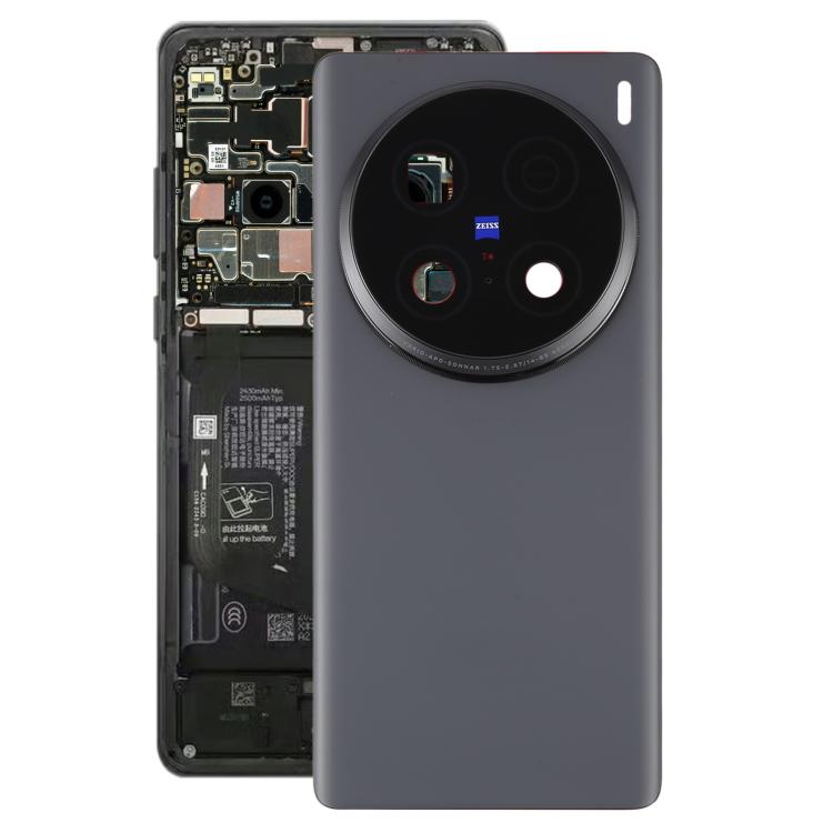 For vivo X100 Ultra 5G V2366GA V2366HA Original Back Cover with Camera Lens Cover(Black) - Back Cover by buy2fix | Online Shopping UK | buy2fix