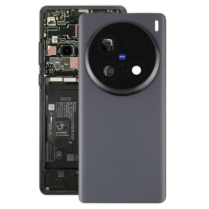 For vivo X100 Ultra 5G V2366GA V2366HA Original Back Cover with Camera Lens Cover(Black) - Back Cover by buy2fix | Online Shopping UK | buy2fix